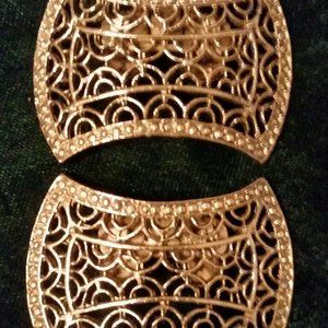 Vintage Filigreed Shoe Clips